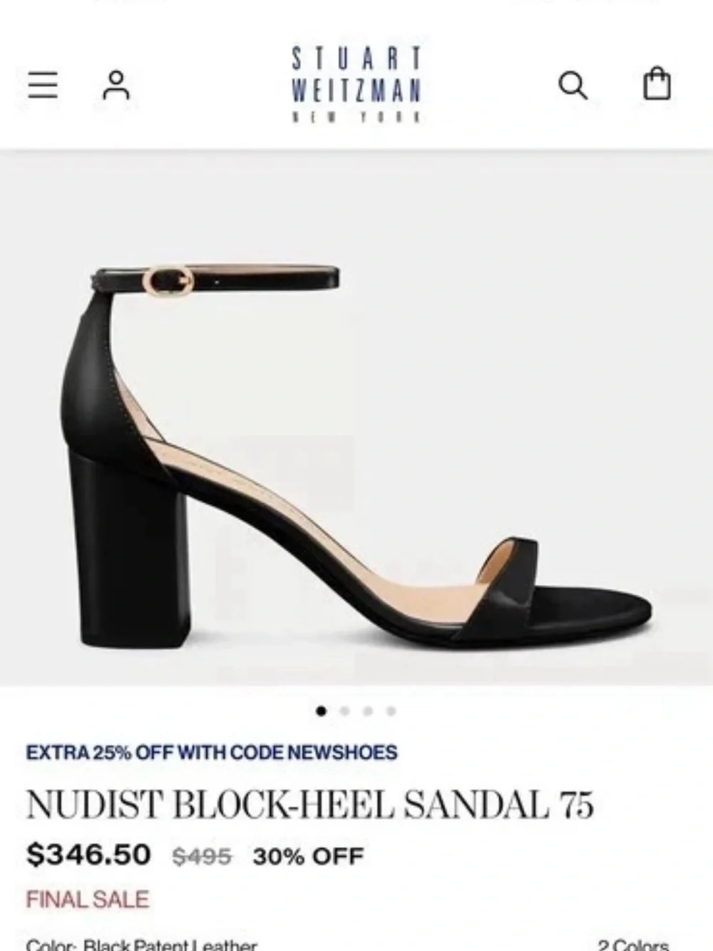 Stuart Weitzman Nudist Block Heel